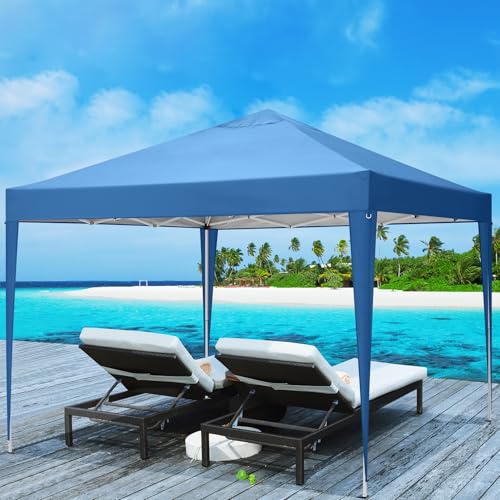COBIZI 10x10 Pop up Canopy Tent Protable Canopy Tent with 4 Sidewalls Waterproof Commercial Instant Shelter for Parties, Wedding