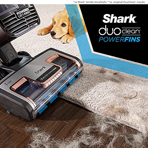 Shark Upright Vacuum, Stratos with DuoClean PowerFins, HairPro, Powered Lift-Away, Self-Cleaning Brushroll, & Odor Neutralizer Technology, Navy