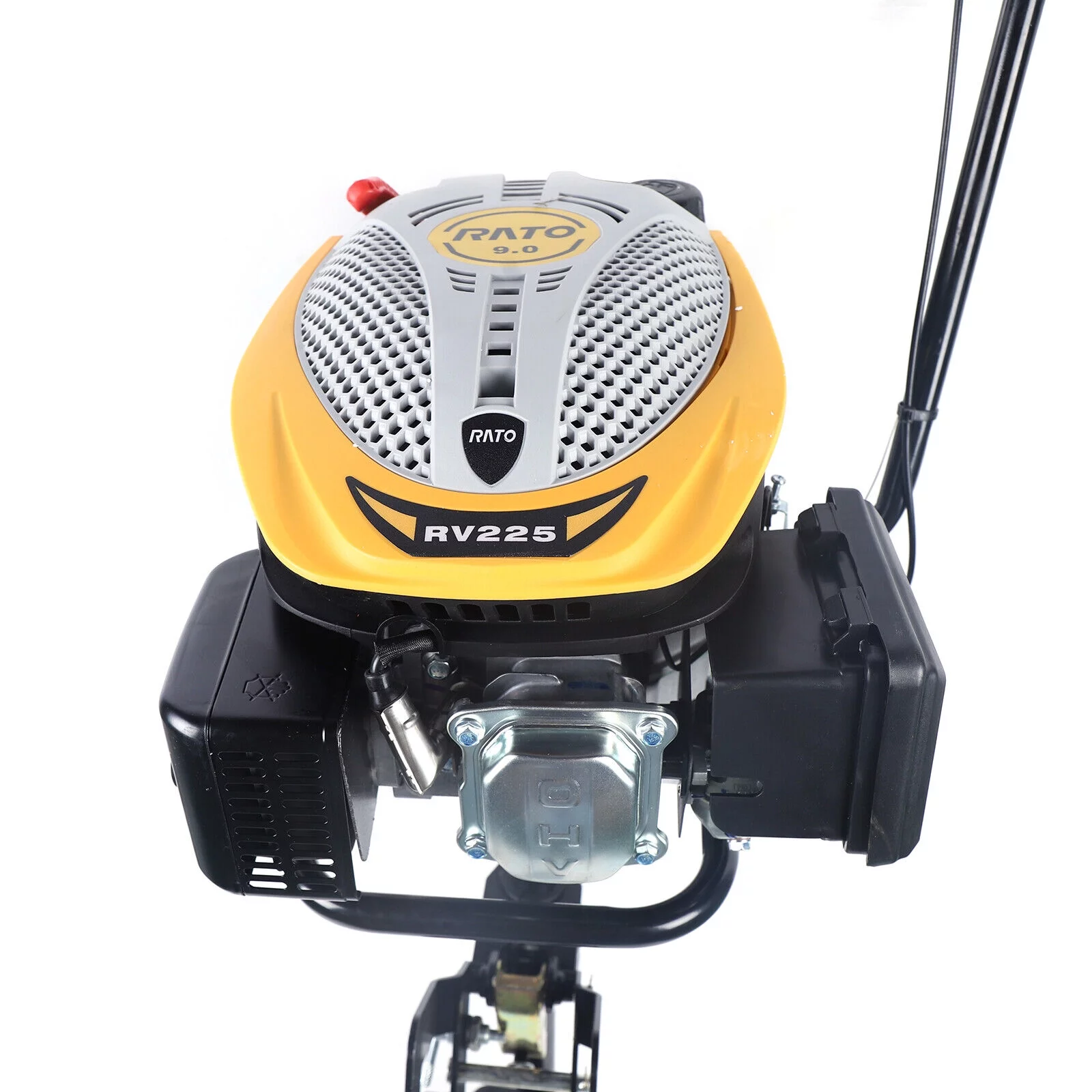 Loyalheartdy 9.0HP 4 Stroke Outboard Motor Engine, 225CC Heavy Duty Inflatable Fishing Boat TCI Gasoline Engine Air Cooling System