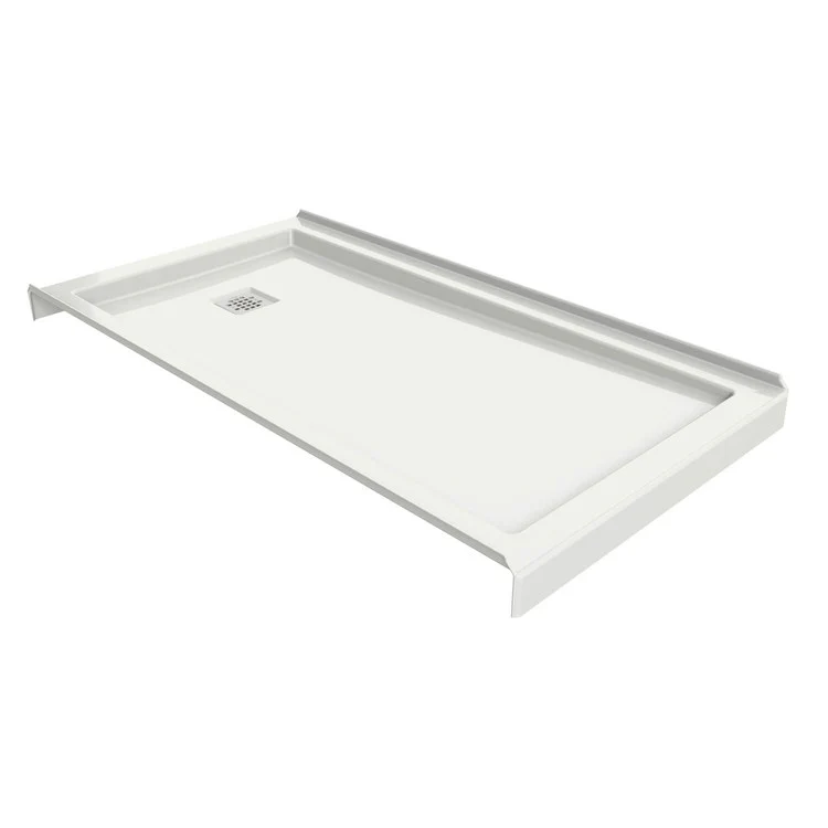 Shower Base B3 Tunnel Square Drain White 60 x 36 Inch Acrylic