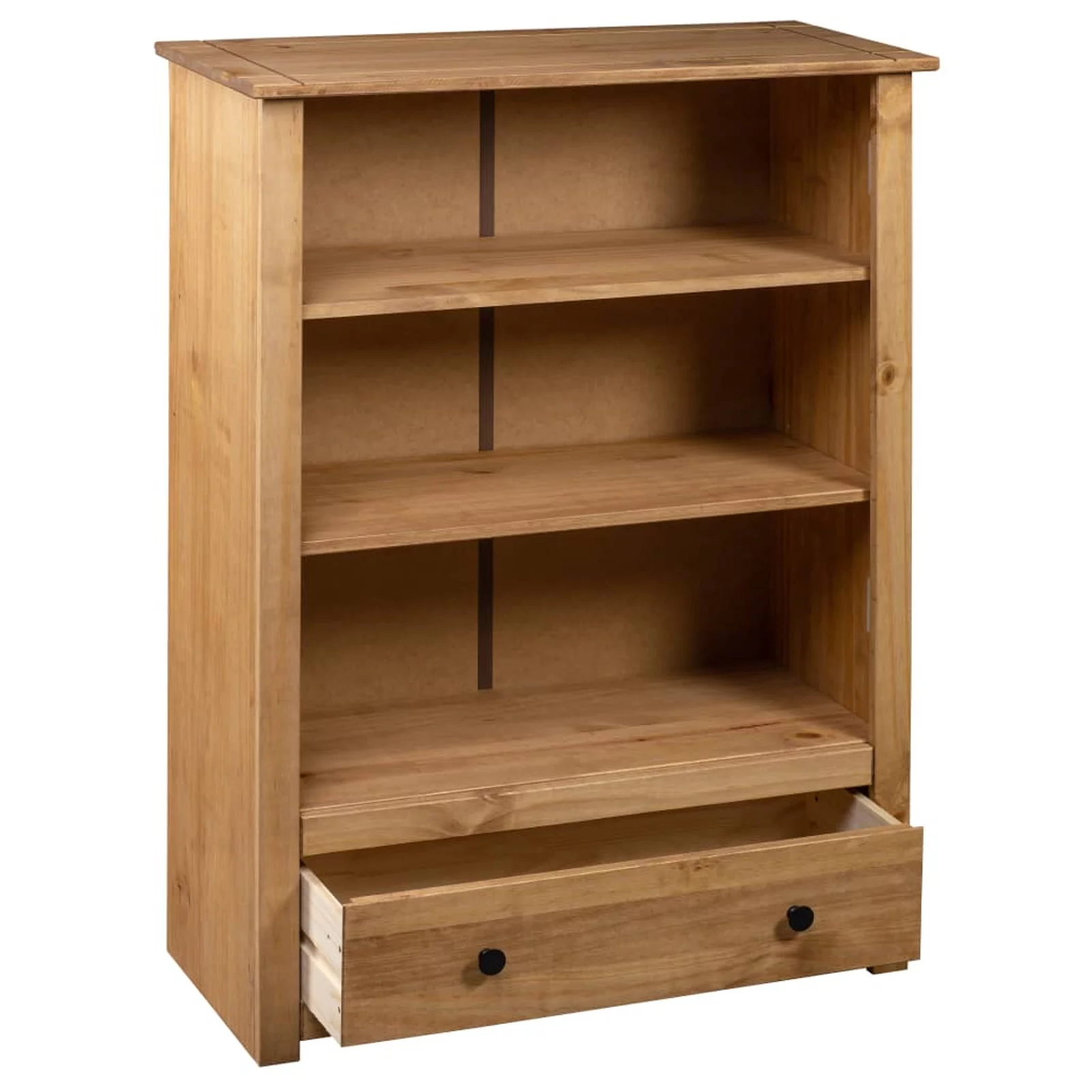 Htovila Bookcase 31.5"x13.8"x43.3" Solid Pine Wood Panama