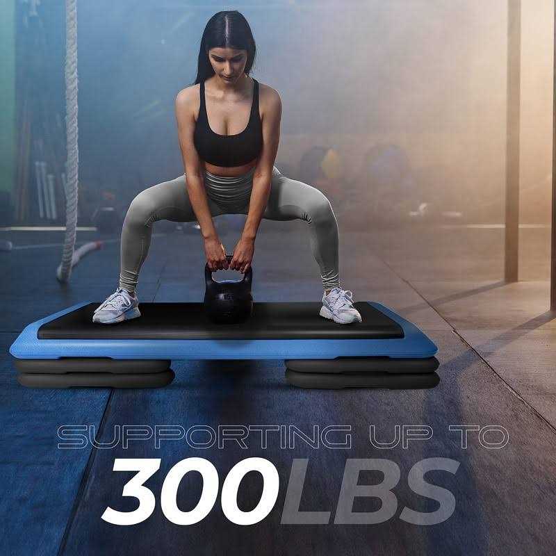 Yes4All Adjustable Aerobic Step Platform 4 Risers and - Sports Supplies Online Store