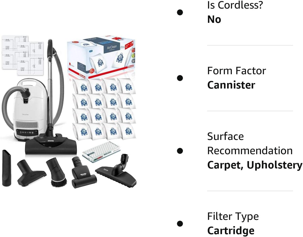 Miele Complete C3 Cat and Dog Canister HEPA Canister Vacuum Cleaner with SEB228 Powerhead Bundle