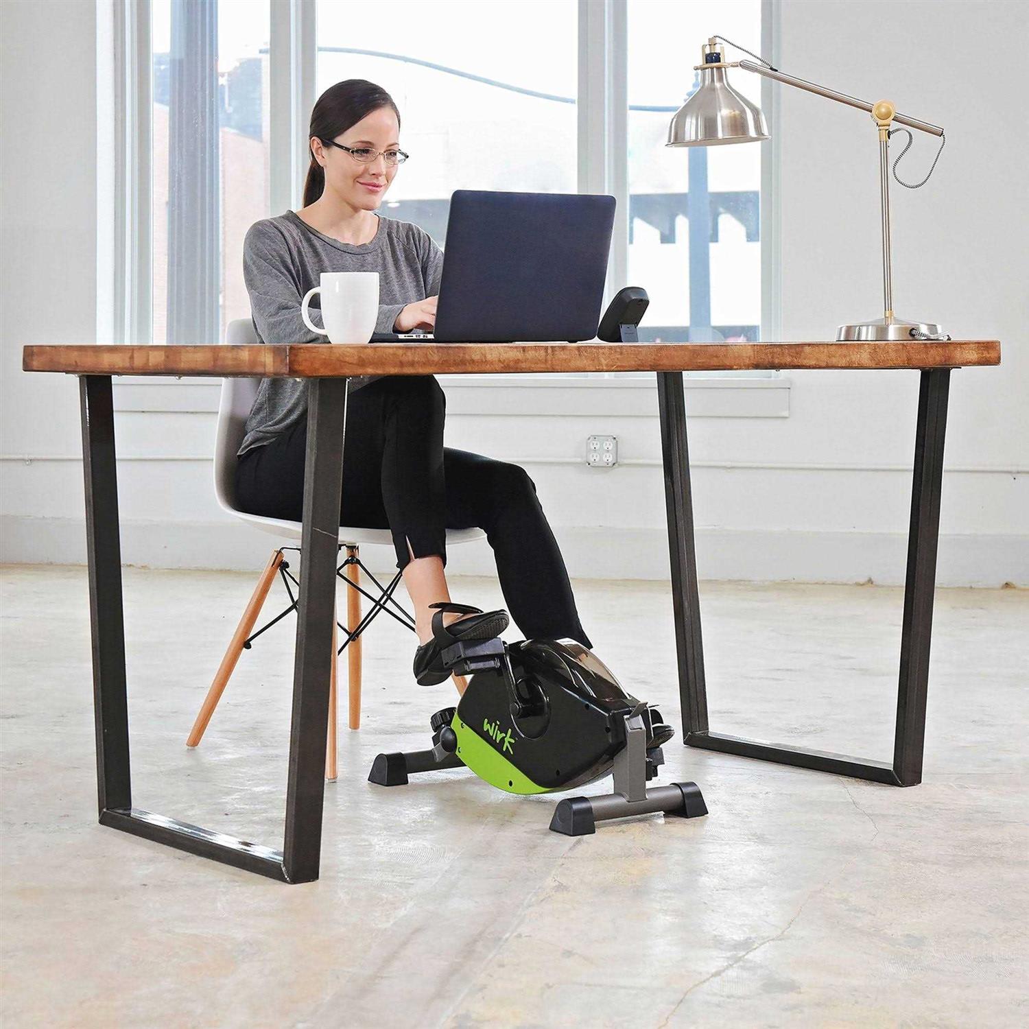 Stamina Products 85-1200 WIRK Under Desk Exercise Bike Green - Sports Supplies Online Store