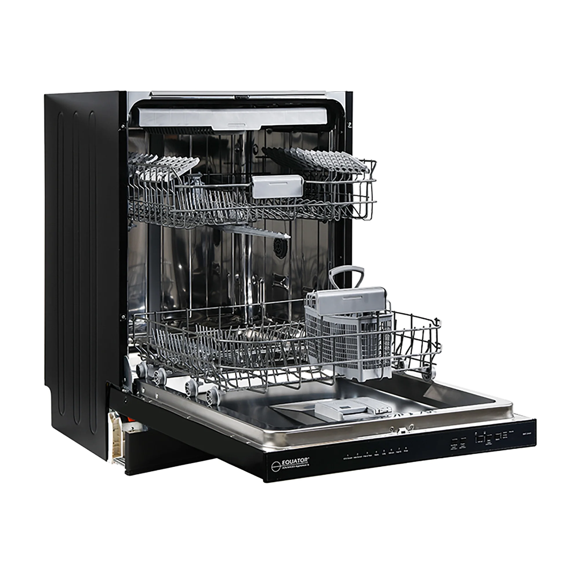 Equator 24" Built-In Dishwasher with 8 wash settings, Quiet operation and Touch Button Control Panel Made in Europe