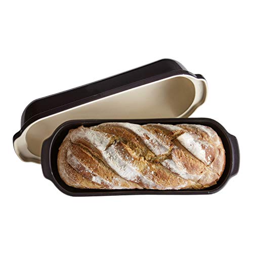Emile Henry Italian Bread Loaf Baker | Burgundy
