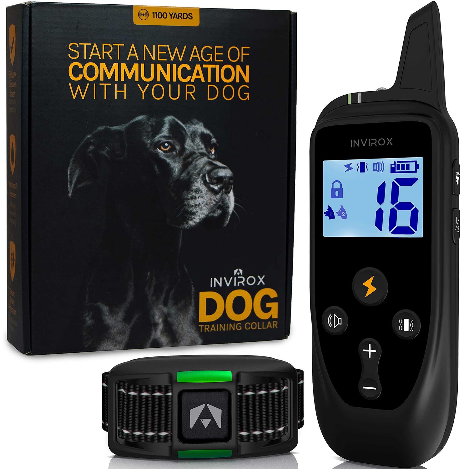 INVIROX Dog Shock Collar for Large Dogs 123 Levels Dog Training Collar - Pet Supplies online store