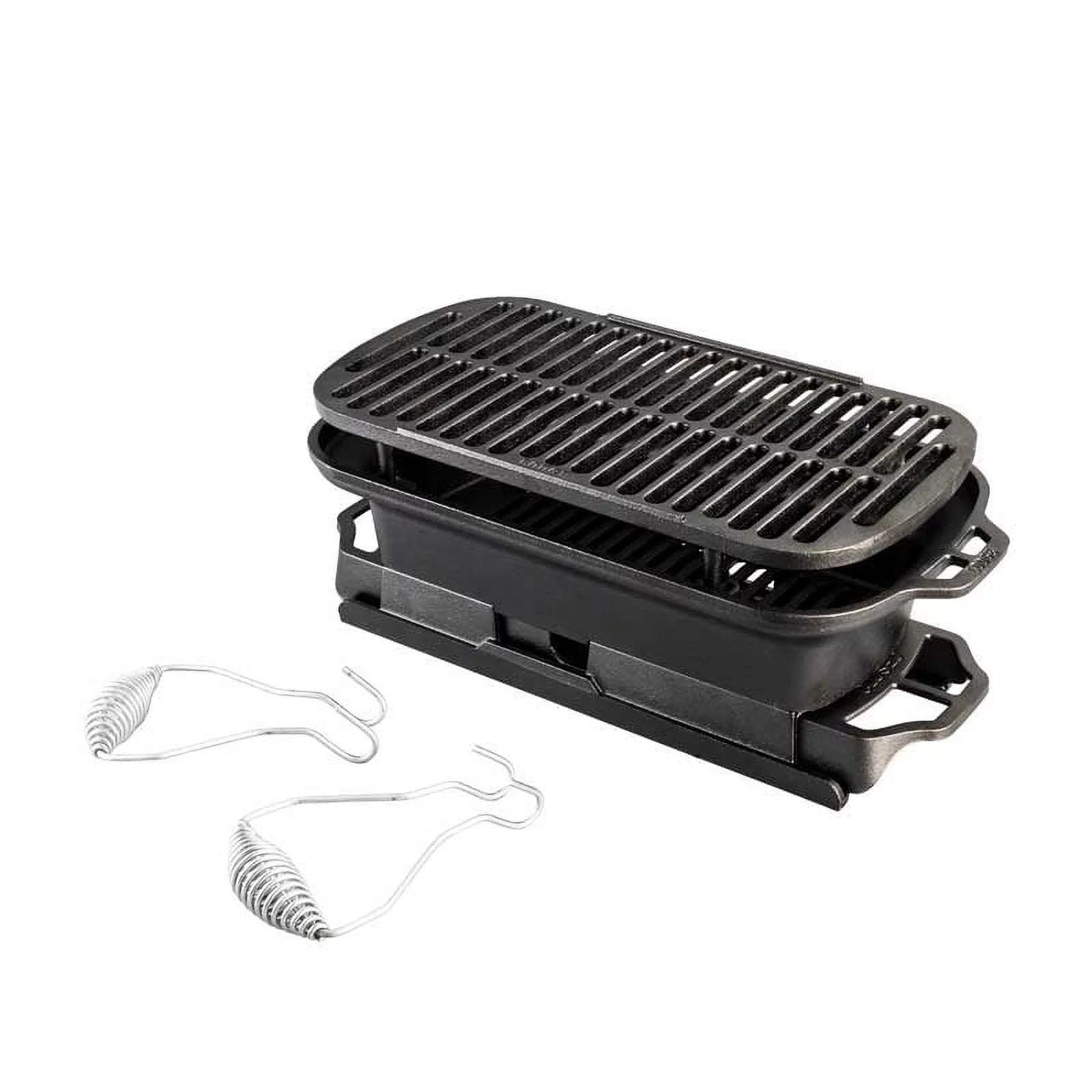 Lodge Cast Iron Seasoned Sportsman's Pro Charcoal Grill