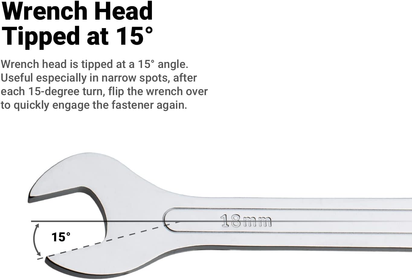 Capri Tools Super-Thin Open End Wrench Set, Metric, 6 to 19 mm, 7-Piece (11850-7MRK) Pack of 2