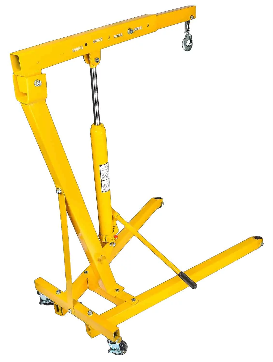 JEGS 81059 1/2-Ton Automotive Shop Crane Boom Operating Range: 29 in. to 44 in. - Radiant Selections