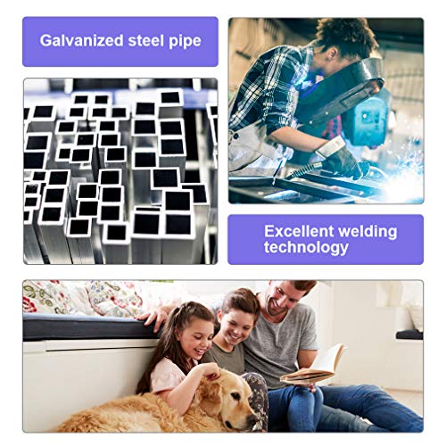 BestPet 8 x 4 x 6 Ft Dog Kennel Outdoor Dog Pen Playpen House Heavy Duty Dog Crate Metal Galvanized Welded Pet Animal Camping Cage Fence with