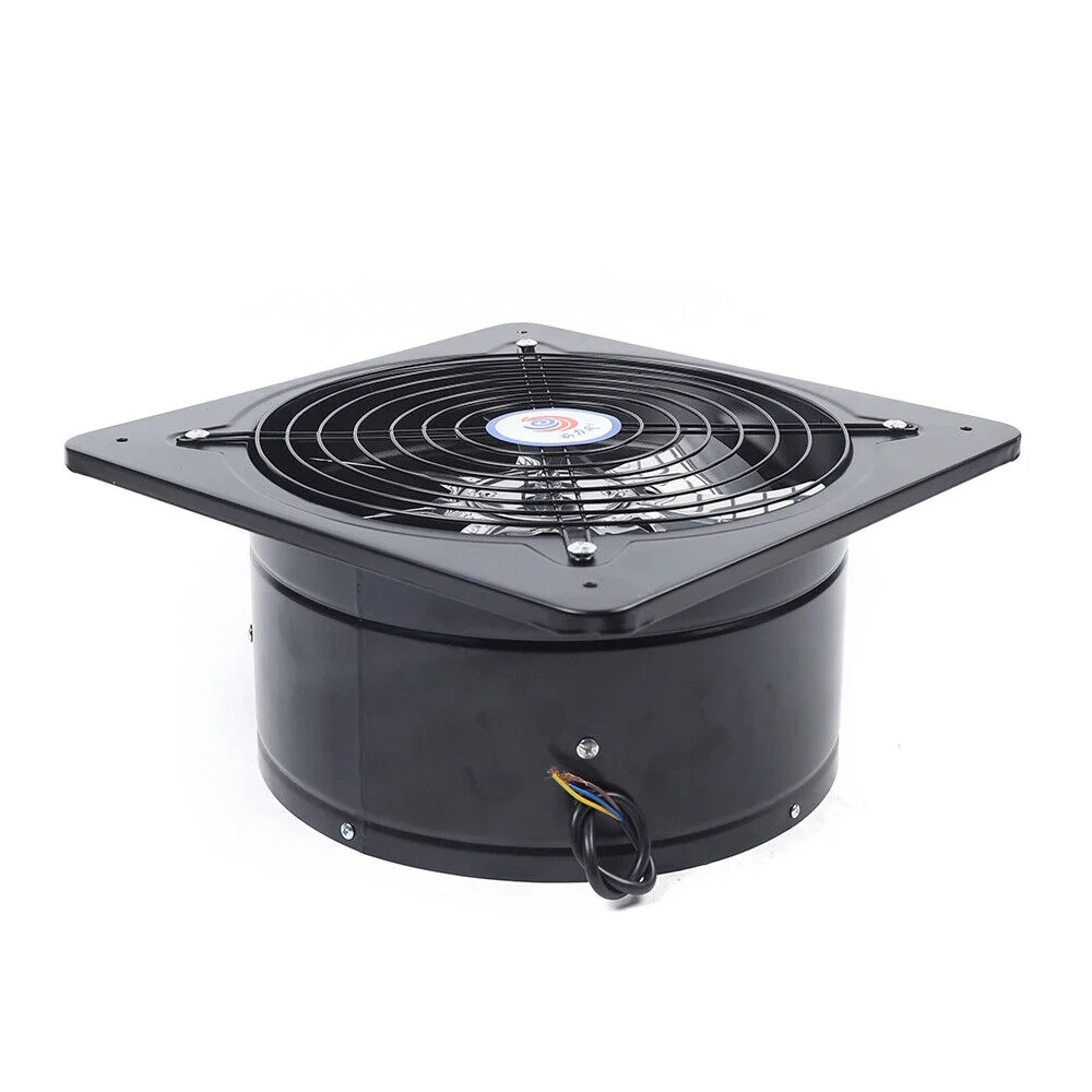 Oukaning 12" Exhaust Fan Blower Ventilation Extractor Air Blower Fan Wall Mounted 125W