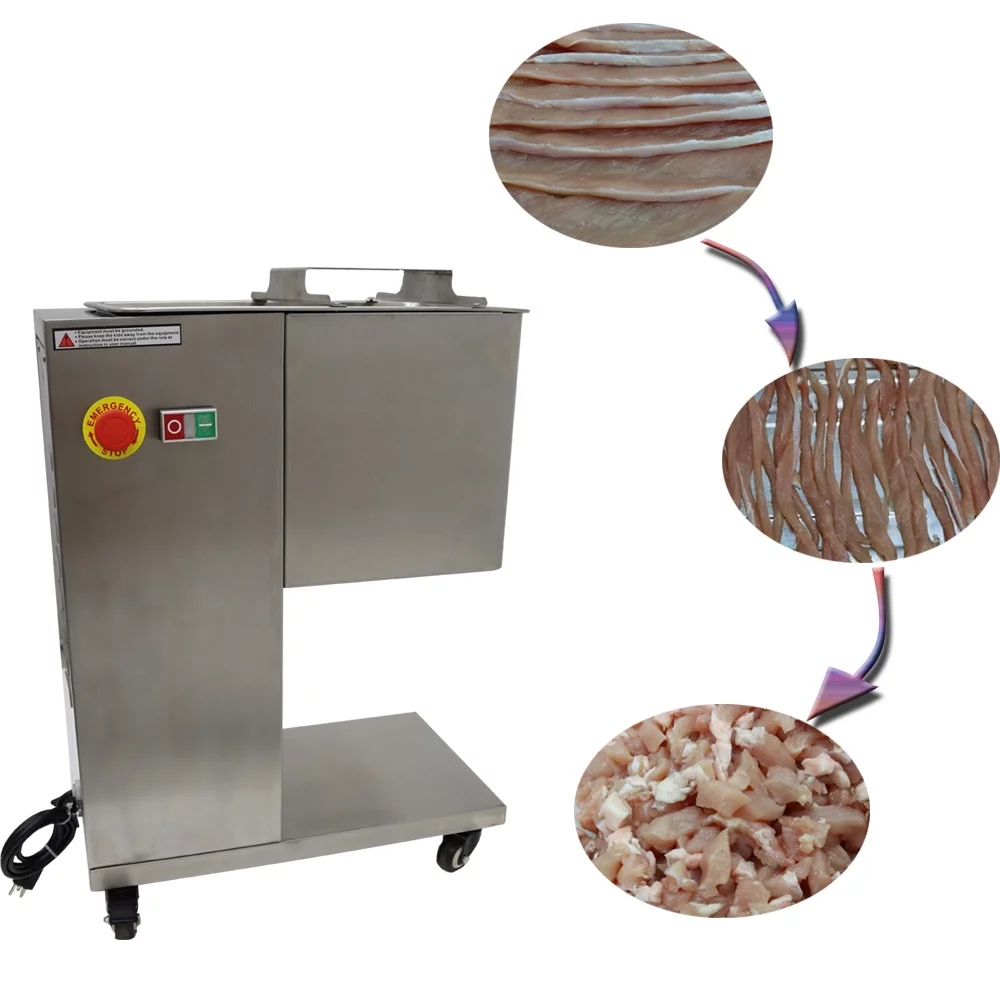 INTSUPERMAI Commercial Meat Slicer Meat Cutting Machine Stainless Steel with 3mm Blade