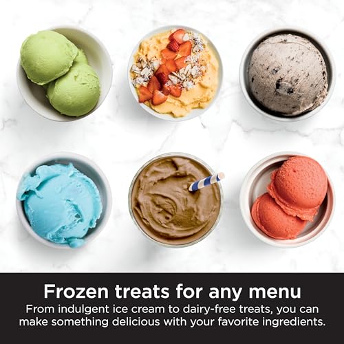 Ninja NC301 CREAMi Ice Cream Maker, for Gelato, Mix-ins, Milkshakes, Sorbet, Smoothie Bowls & More, 7 One-Touch Programs