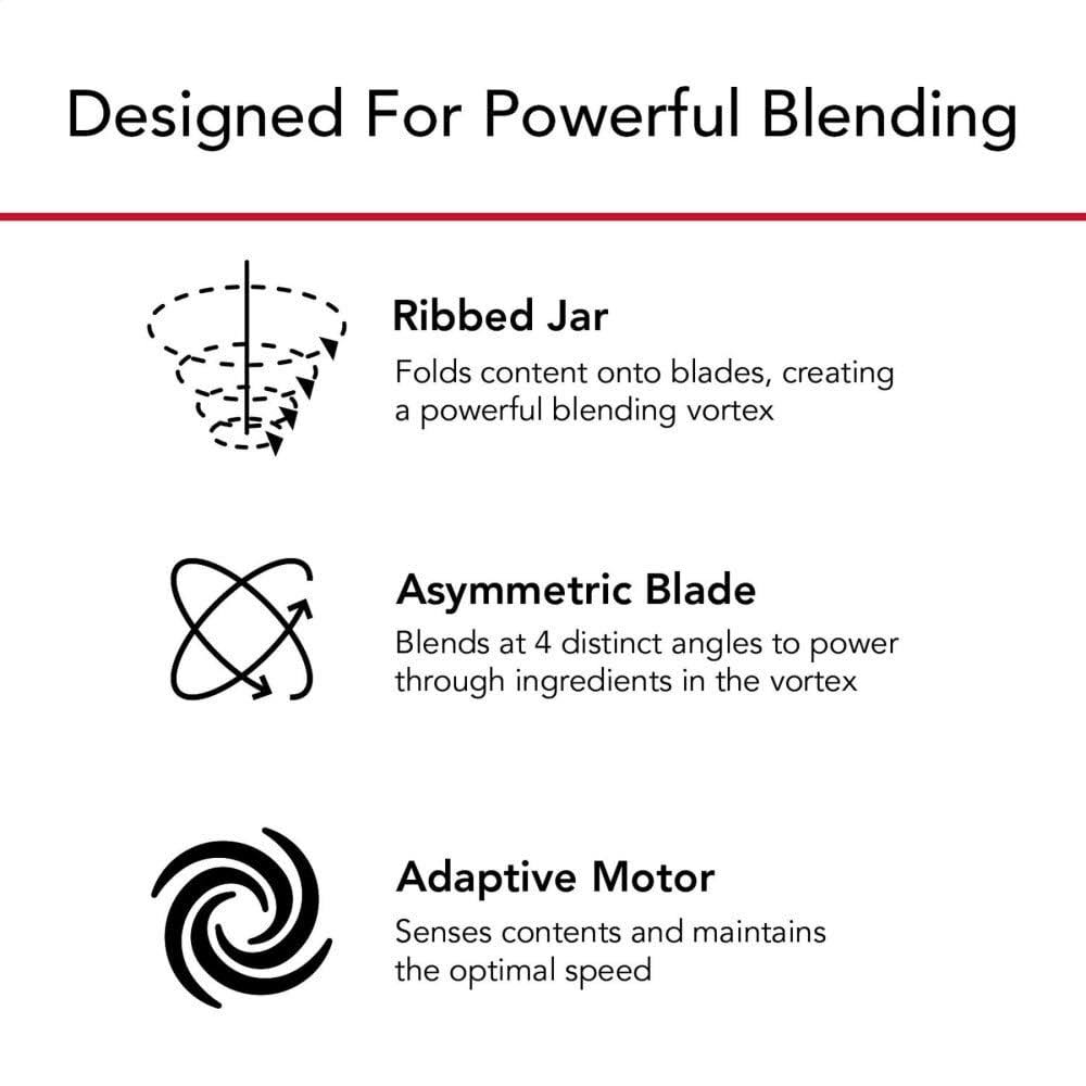 KitchenAid KSB4027PA K400 Countertop Blender, 56 oz, Passion Red