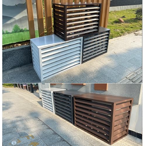 KAXLDHH Aluminum All-Weather Central Air Conditioner Protection Cover for Outside Units