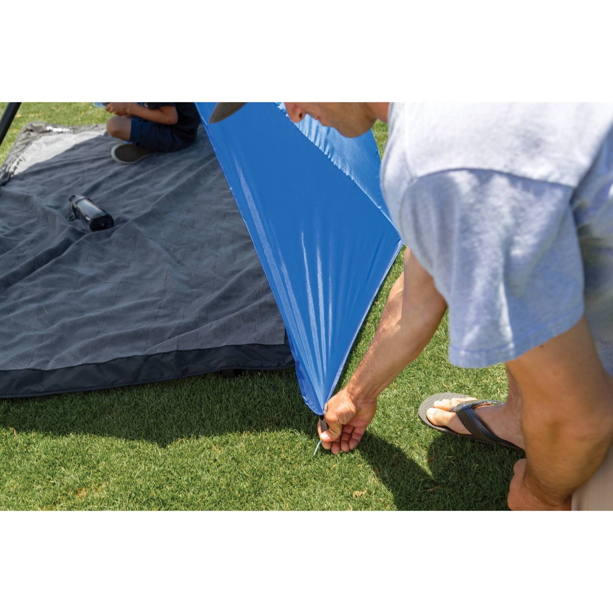 Sport-brella Ultra SPF 50+ Angled Shade Canopy Umbrella (8-Foot), Blue
