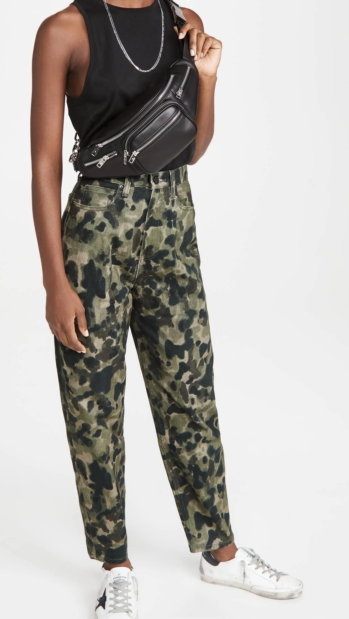 Alexander Wang Black Attica Fanny Pack