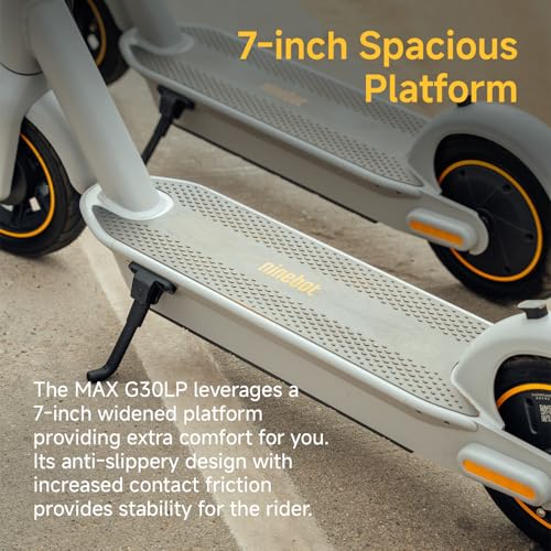 Segway Ninebot MAX Electric Kick Scooter w/Powerful Motor, Long Miles Range, 18.6 & 22mph Top Speed, Dual Suspension (MAX G2 Only)