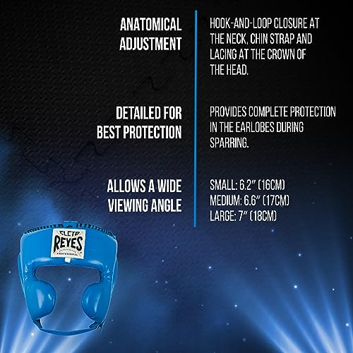 CLETO REYES Boxing Headgear with Cheek Protection for Men and Women, Protective Head Guard Face Saver, Sparring Fighting