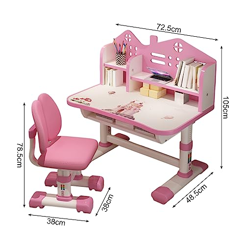 Kids Study Desk and Chair Set Children Desk