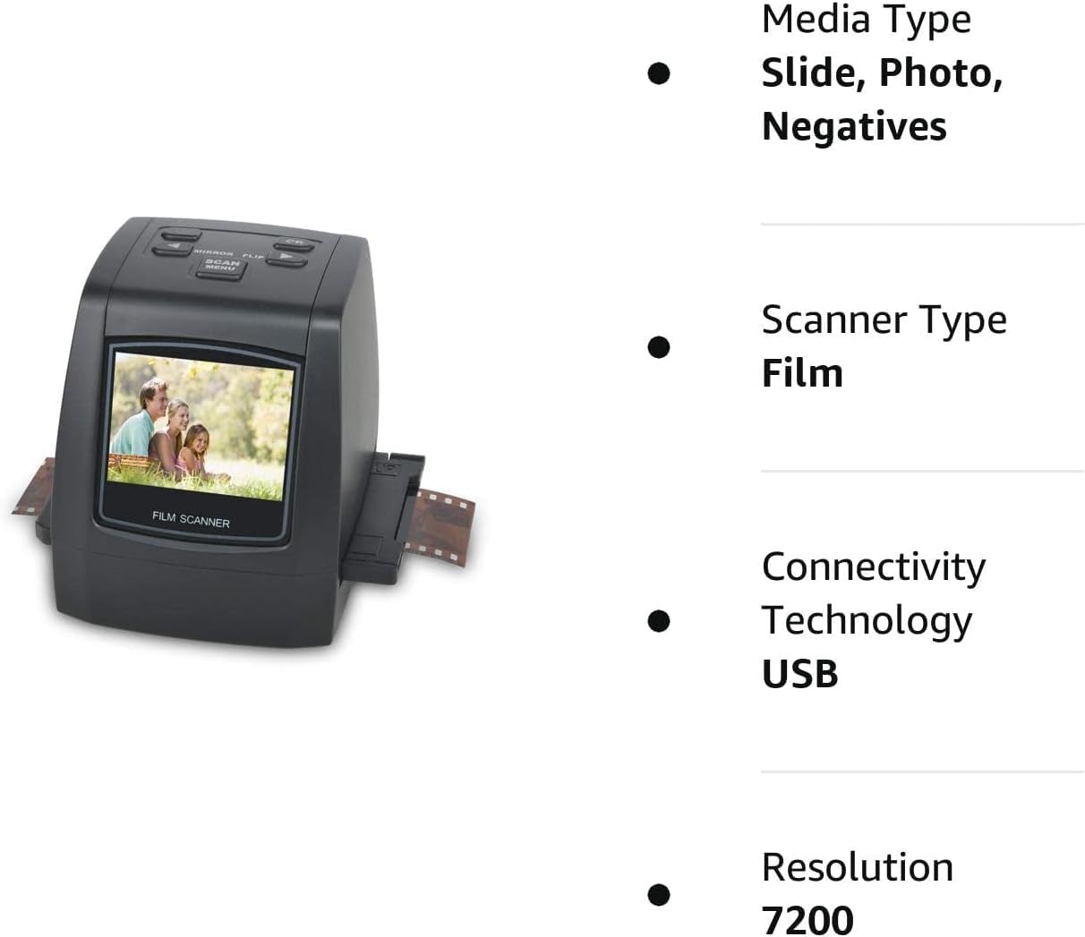 DIGITNOW 22MP All-in-1 Film & Slide Scanner, Converts 35mm 135 110 126 and Super 8 Films/Slides/Negatives to Digital JPG Photos