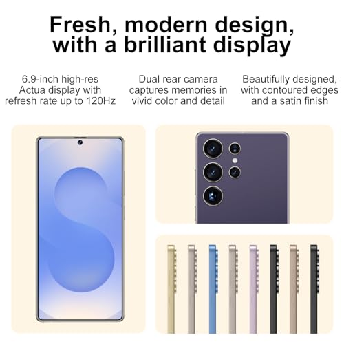 X25 Ultra 5G Cell Phone, Unlocked Android Smart Phone, 8+256GB+128GB Unlocked Android Phone