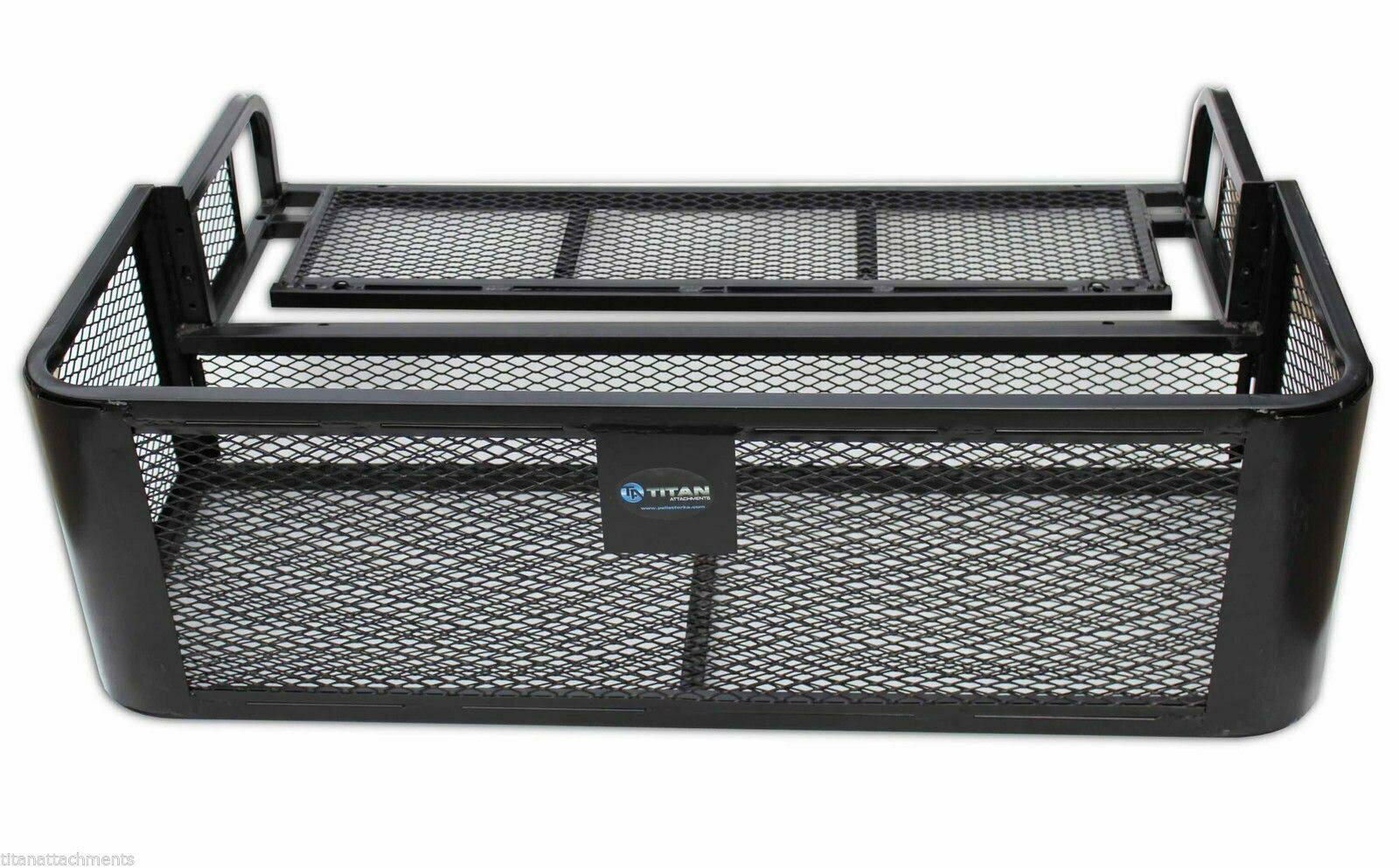 ATV UTV Universal Rear Drop Basket Rack Steel Cargo Hunting Titan DDB2010