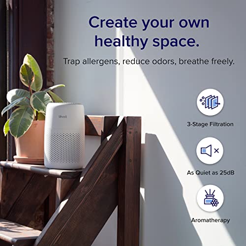 LEVOIT Air Purifiers for Home Large Room, H13 True HEPA Filter Cleaner with Washable Filter for Allergies, Smoke, Dust, Pollen
