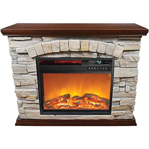 LifeSmart Large Square Infrared Fireplace