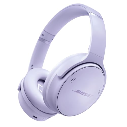 Bose QuietComfort Bluetooth Headphones, Wireless Headphones with Active Over Ear Noise Cancelling and Mic, Deep Bass, Up to 24 Hours of Playtime