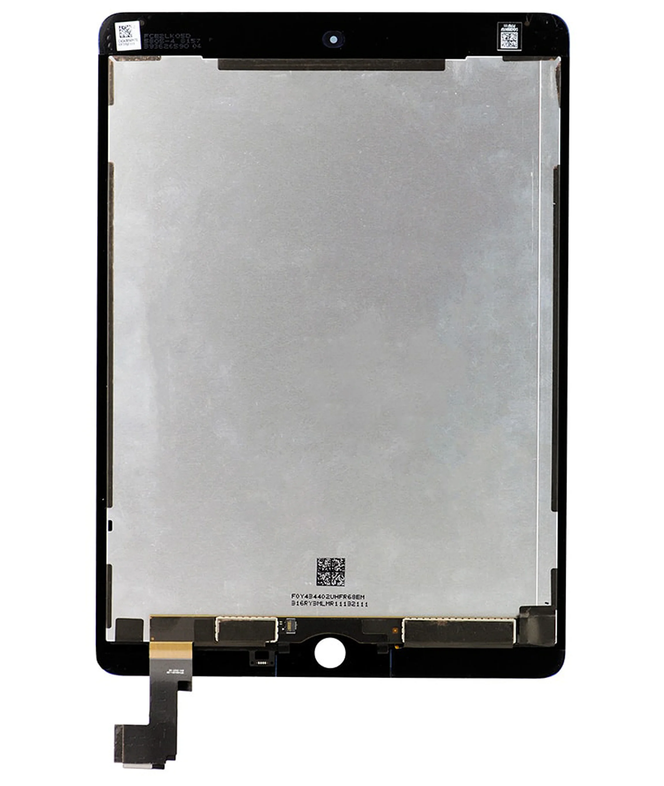 Replacement LCD Assembly With Digitizer Compatible For iPad Air 2 (Sleep / Wake Sensor Flex Pre-Installed) (Aftermarket Pro: XO7) (Black)