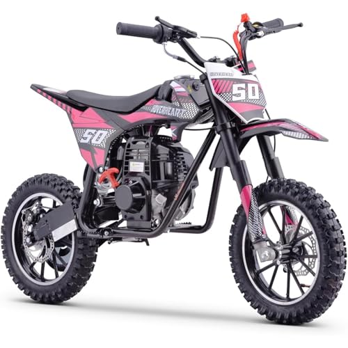 Superrio 49CC 2-Stroke Gas Power Mini Dirt Bike Dirt Off Road Motorcycle (Red)
