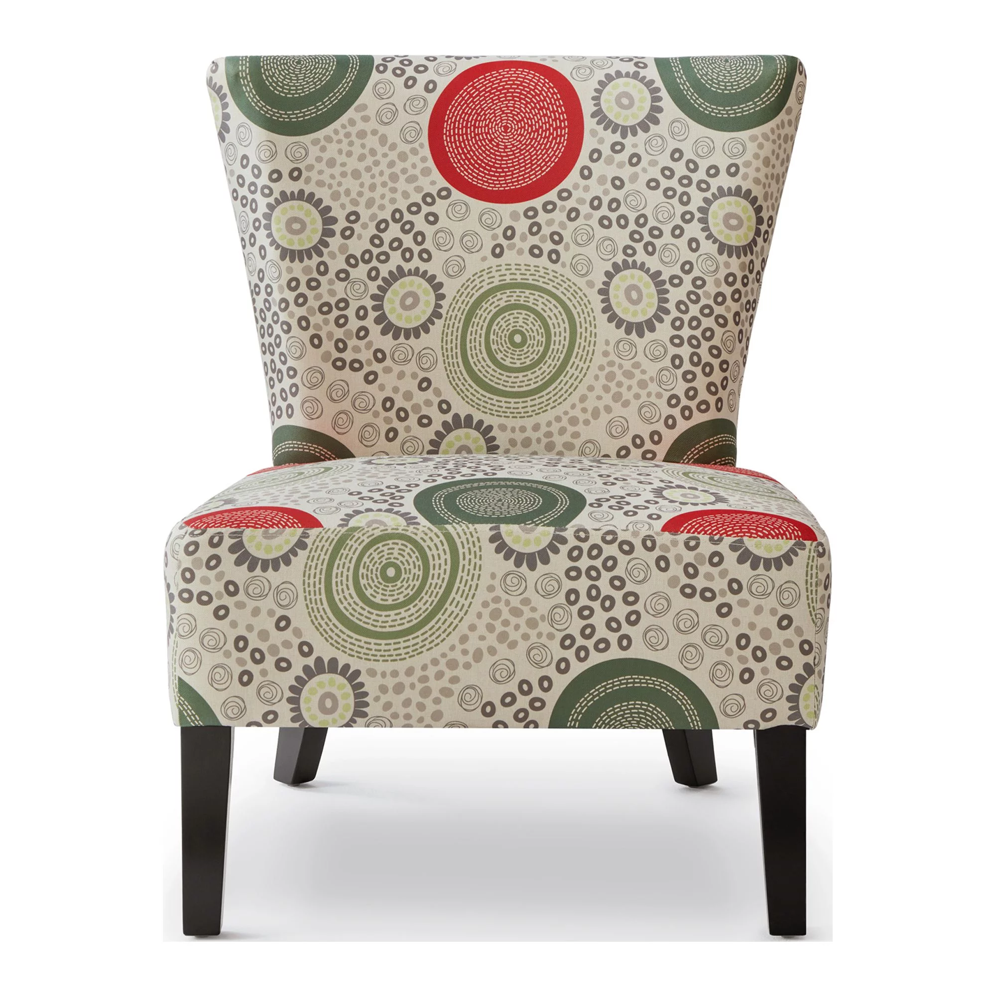 GEXPUSM Armless Accent Chair Set of 2, Modern Living Room Chairs with Thick Cushion & Solid Wood Legs, Fabric Comfy Bedroom Chair