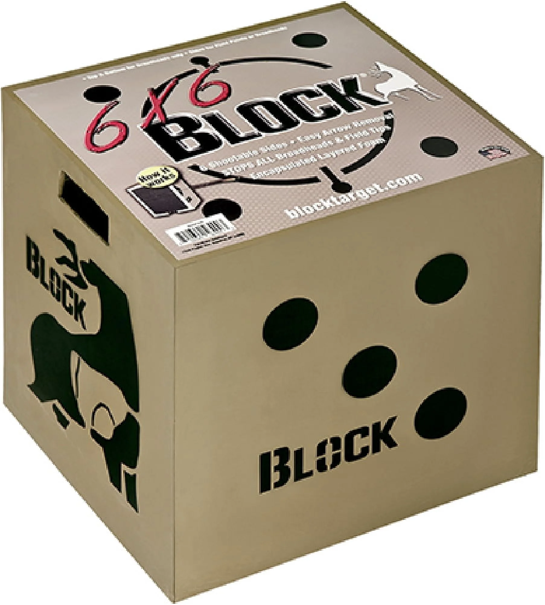 Block 6x6 Sided Archery Target-18"x18"x16"