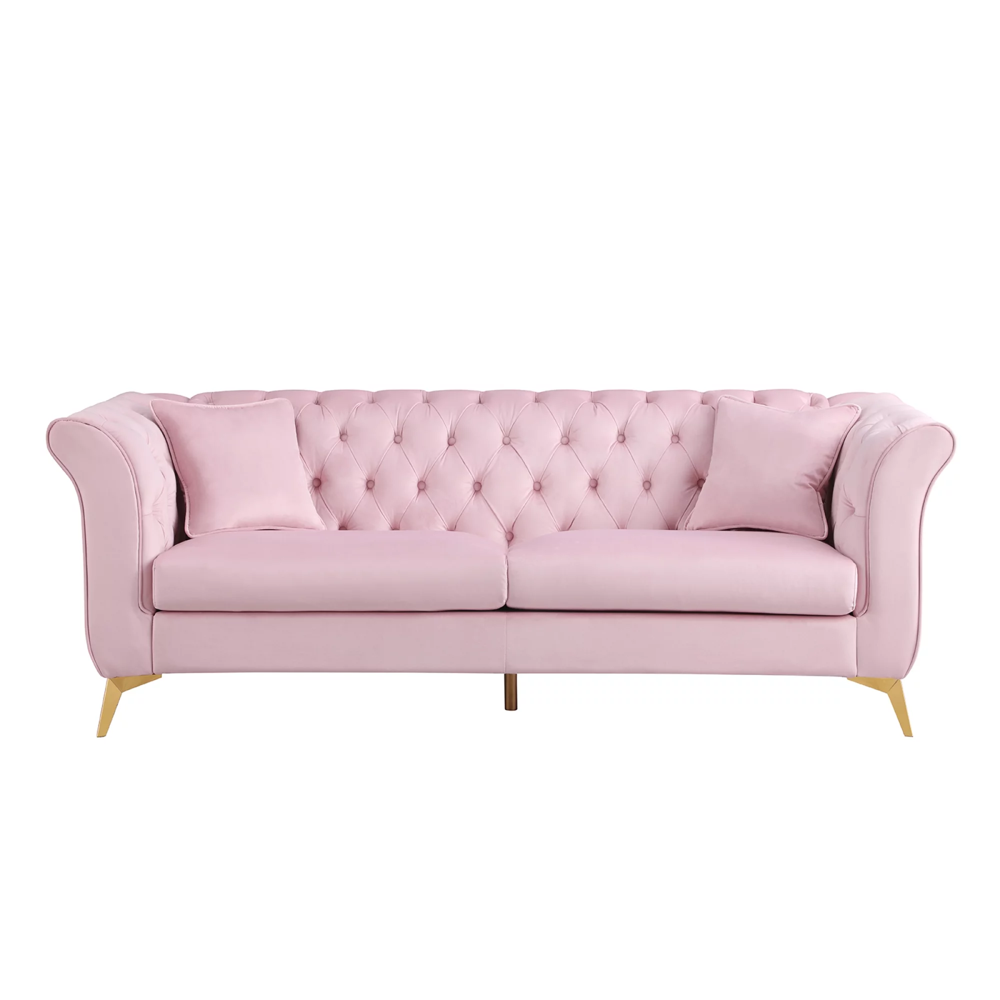 Chesterfield sofa ,Stanford sofa , high quality Chesterfield sofa ,pink color , tufted and wrinkled fabric sofa;contemporary Stanford sofa