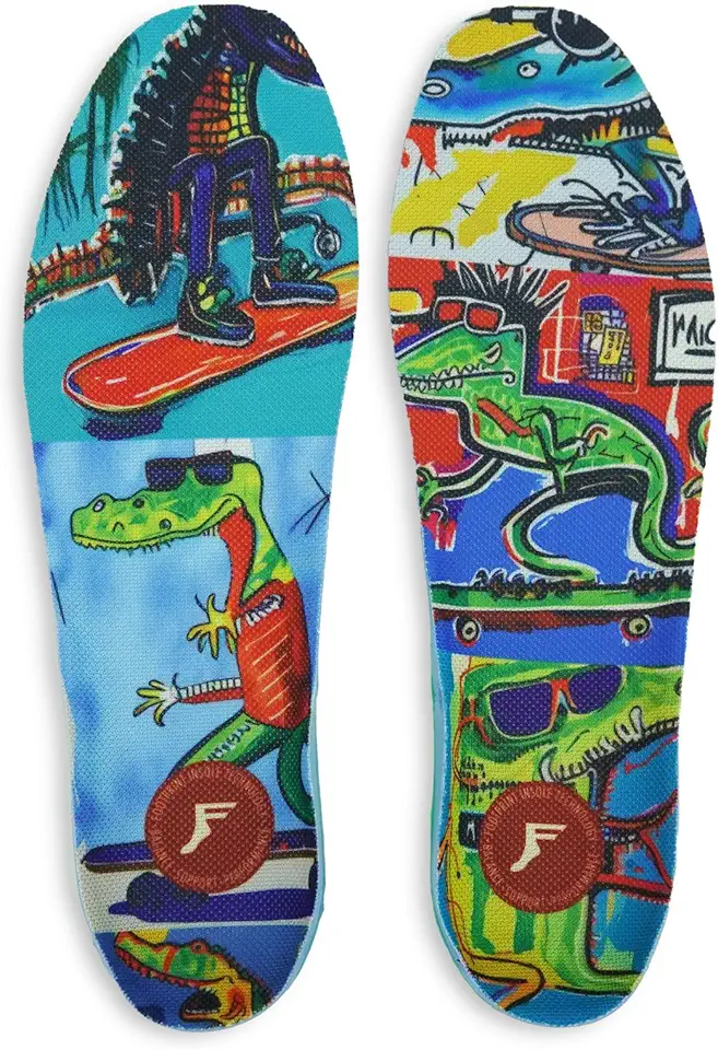 Kingfoam Elite pro FP Insoles (ChrisWimerGatorSkater,Medium(M5-10.5/W7-12.5)) - Kansas Nuitrition - HNZSDS