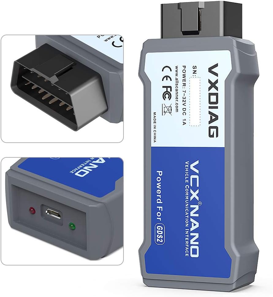 VXDIAG VCX Nano Compatible for GM/OPEL with GDS2 and Tech2WIN System Diagnostic Tool