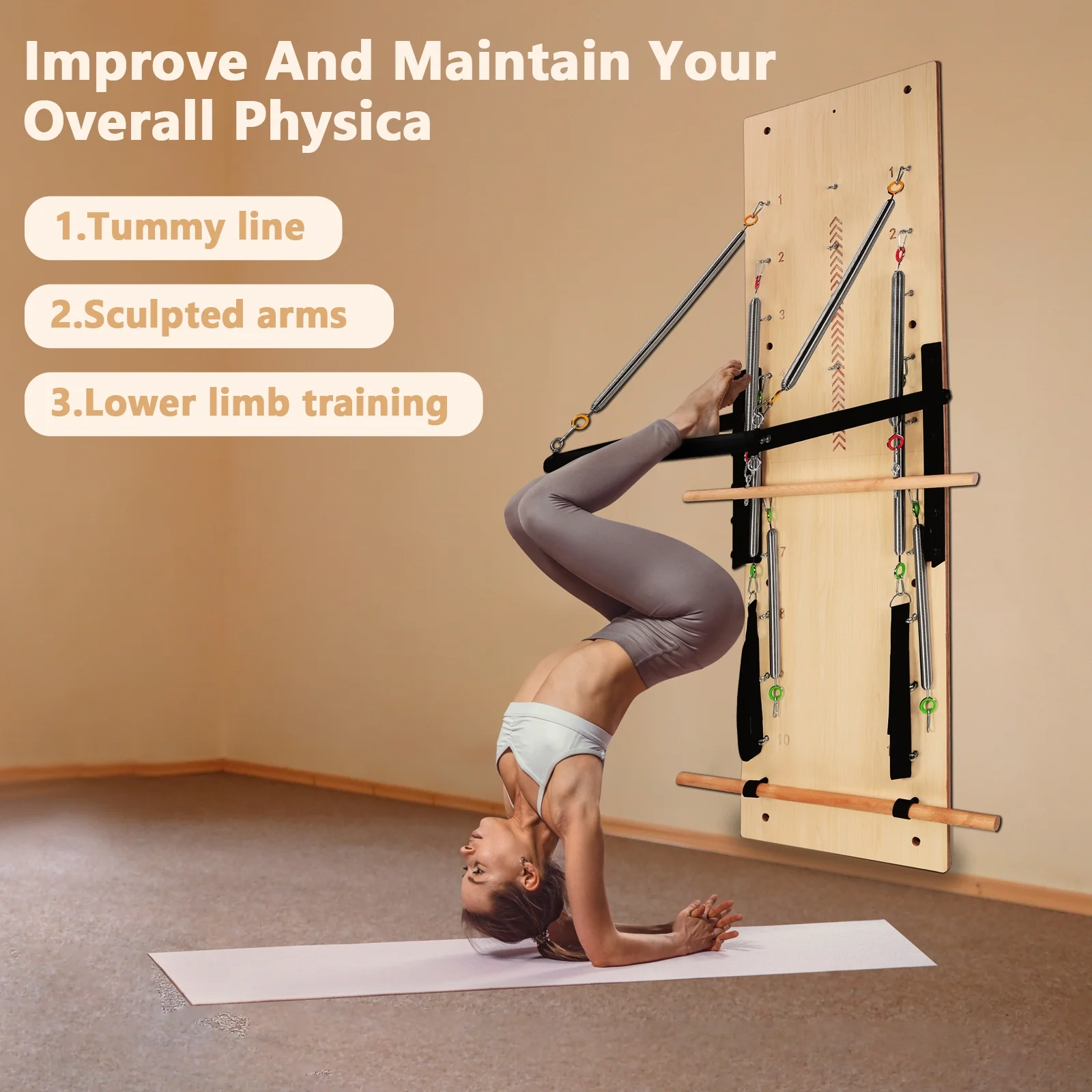 ARKANTOS Pilates Springboard, Exercise Equipment for The Home, Studio - Radiant Selections