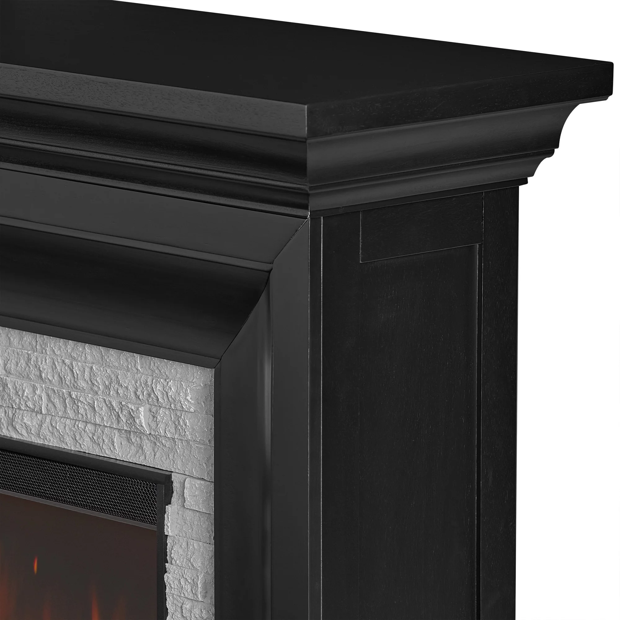 Real Flame 4830E Sonia 69" Wide 5,100 BTU Landscape Electric Mantel Fireplace - White