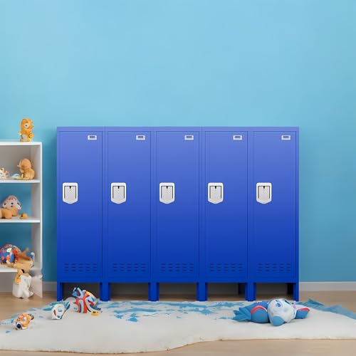 Metal Cabinet Home Office Storage,Lockers,Lockable Employees Metal Locker with Door,54" Height Steel Locker,Lockable Steel Locker for Gym,School,Home
