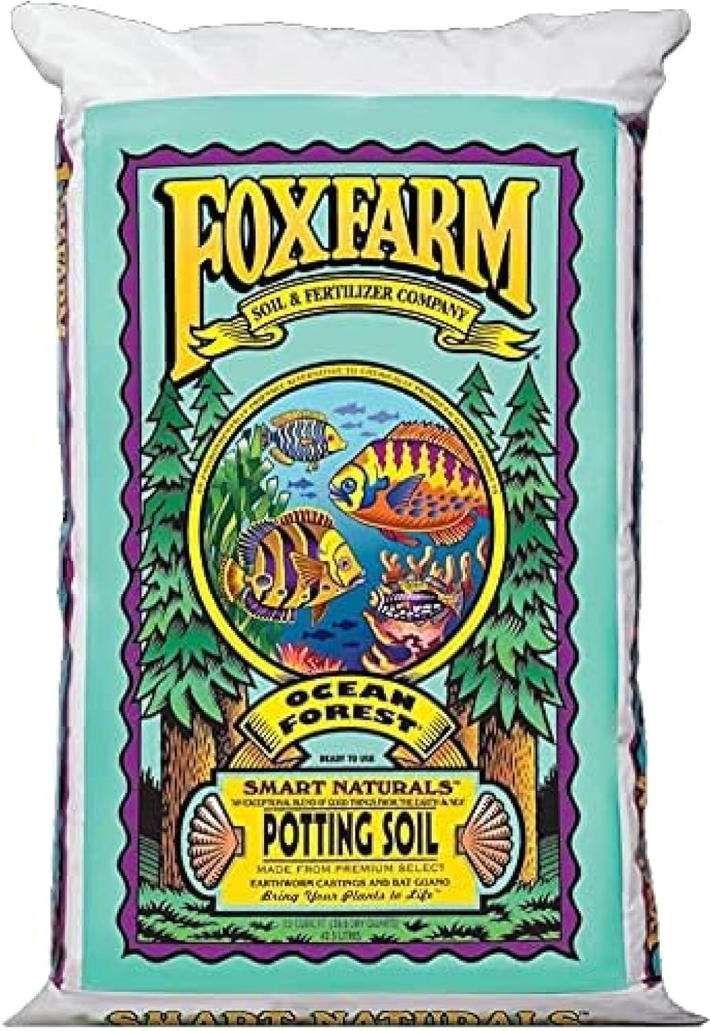 FoxFarm Ocean Forest Potting Soil, 1.5cu ft – Light, Aerated Texture, Designed for All Container Plants – pH Adjusted for Optimal Nutrient Uptake
