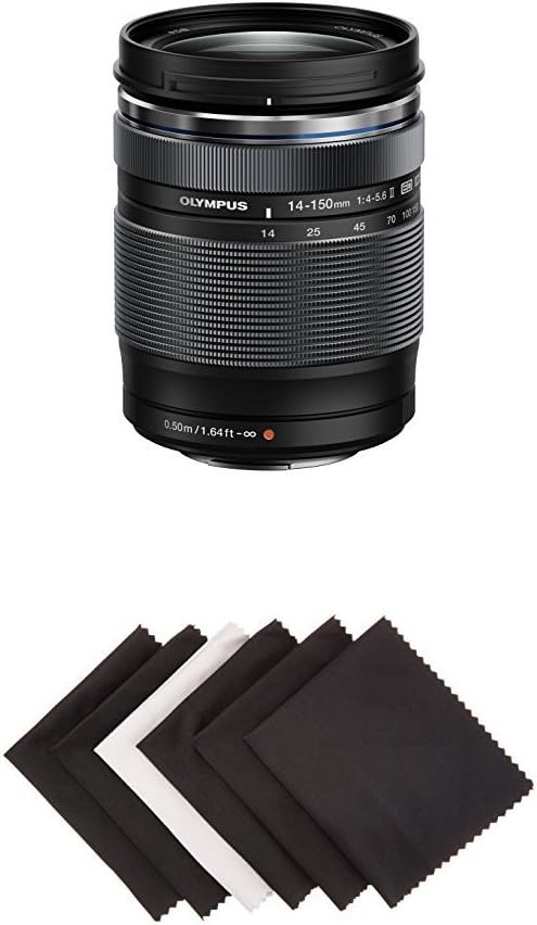 Olympus M.Zuiko Digital ED 14-150mm F4.0-5.6 II Lens, for Micro Four Thirds Cameras (Black)