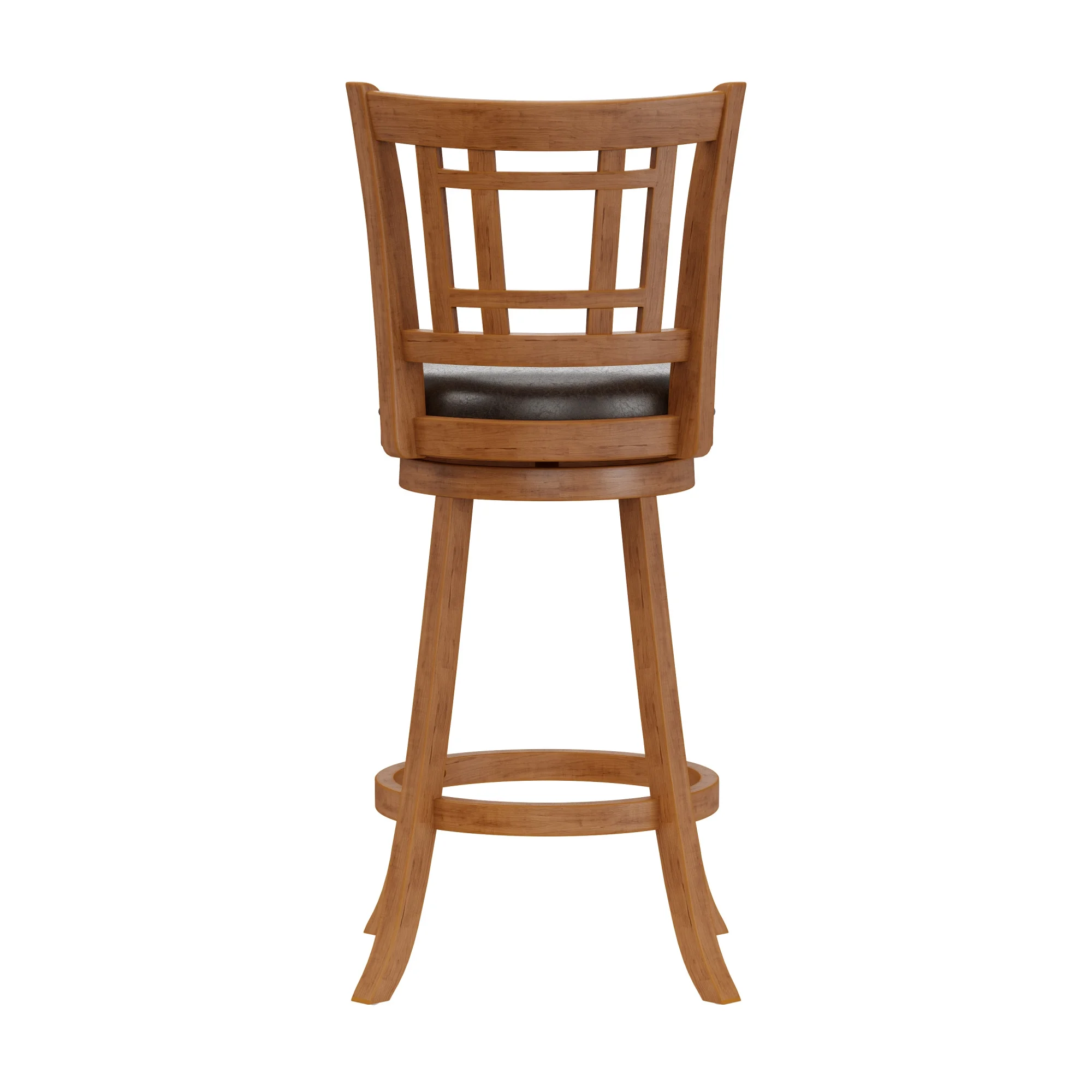 Hillsdale Furniture Fairfox Bar Stool with 360-Degree Swivel, Brown