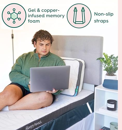 Sleepyhead Twin XL 2 Inch Gel Memory Foam Mattress Topper for College Dorm – Thick