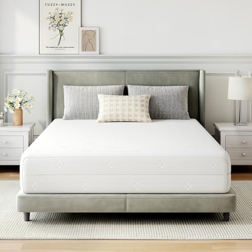 Novilla King Size Mattress 14 Inch, Hybrid Mattress King for Motion Isolation, Gel Memory Foam with Pressure Relief for Cool Night Sleep
