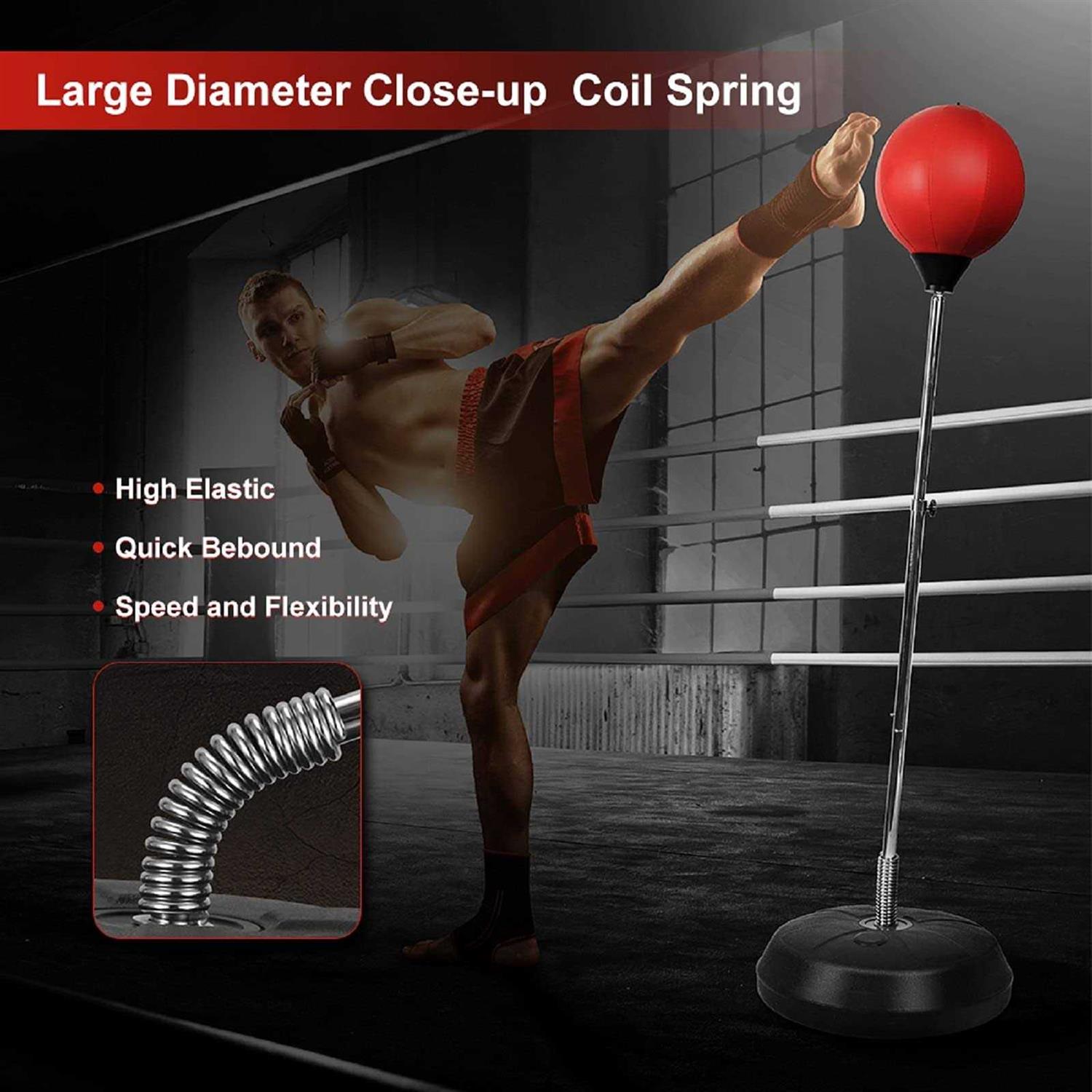 Dripex Punching Bag with Stand for Adults Kids Adjustable Speed Reflex Training Bag Including Boxing Gloves - Sports Supplies Online Store
