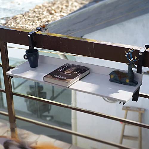 Balcony Desk, Balcony Bar Table For Railings,80*26cm/31.4*10.2in,outdoor Bar Table,foldable Outdoor Side Table,Folding Space Saving Serving Desk