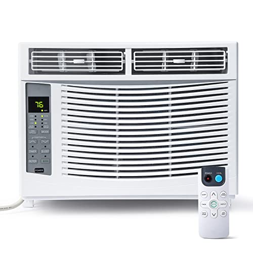 Adoolla Window Air Conditioner 6,000 BTU, Turbo Fast Cooling Up to 250 Sq.Ft. Flexible Window Opening(T Design)