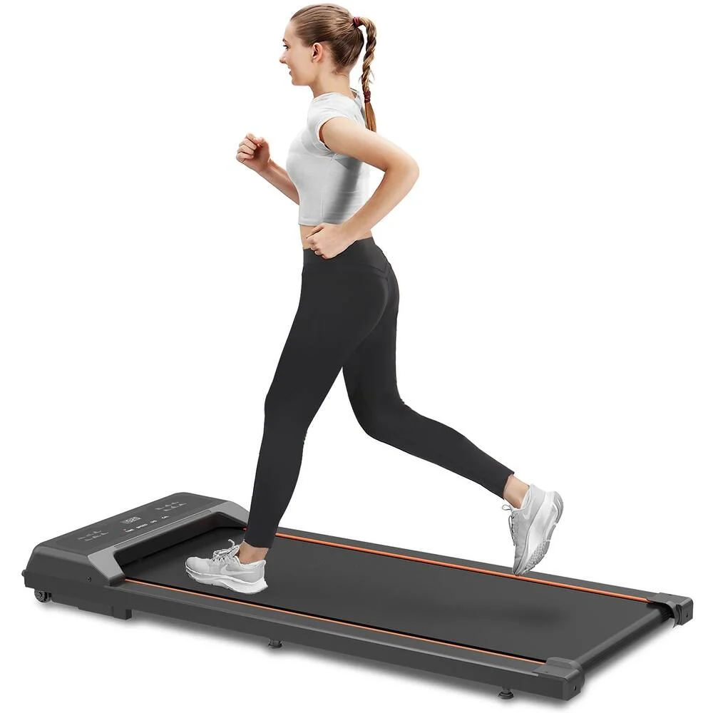 2.5HP Under Desk Electric Treadmill, MINI Waking Jogging Machine Installation-Free, Portable Walking Machine for Home, Office & Gym